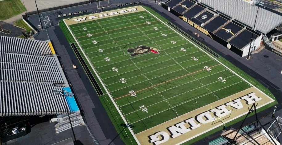 high school football field