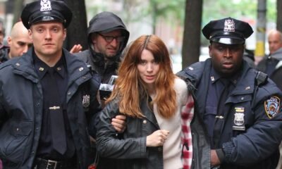 police arrest scene