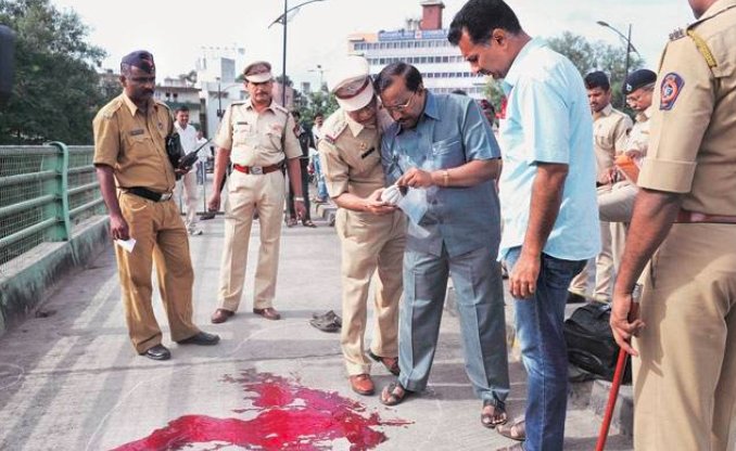 police investigation scene