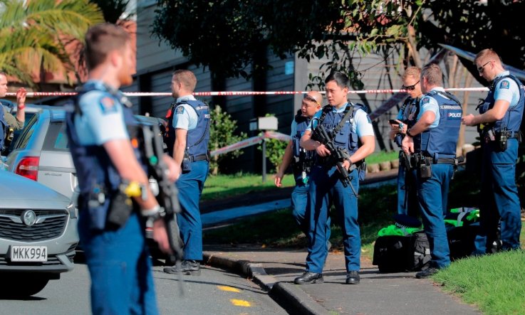 police shooting scene