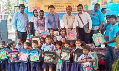 school donation ceremony