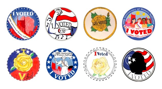 voting sticker design