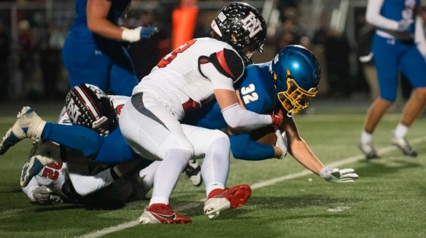 Huntington North Vikings football touchdown