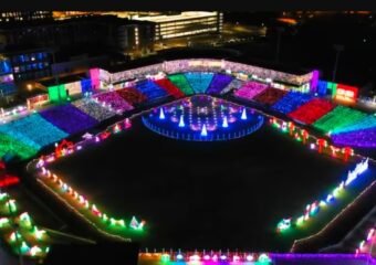 Parkview Field holiday lights display