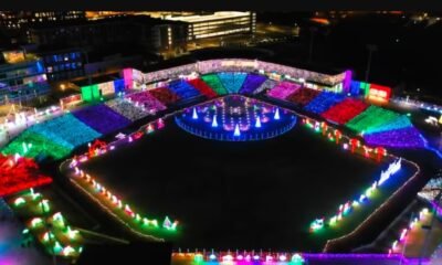 Parkview Field holiday lights display