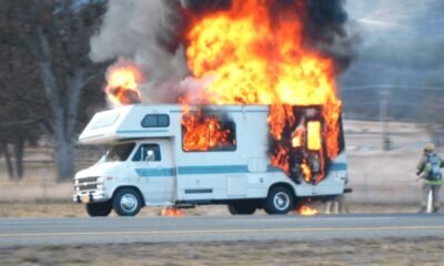 RV fire safety illustration