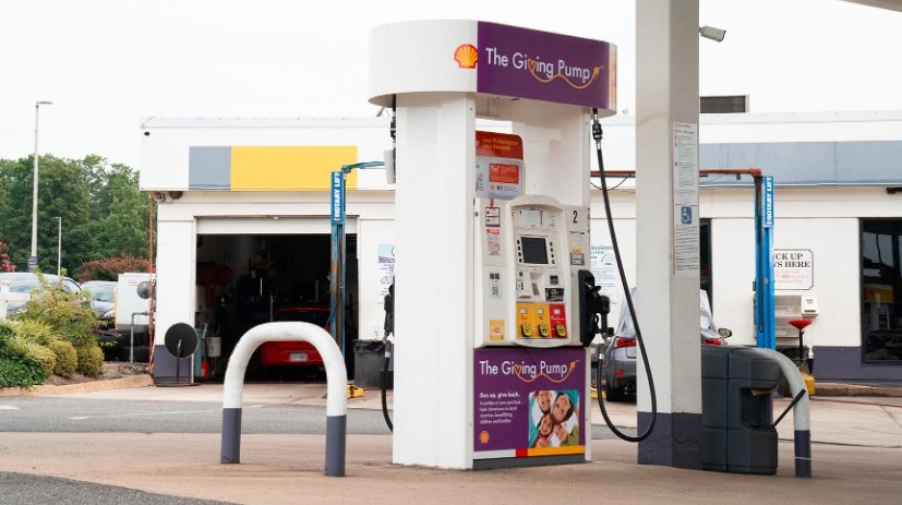 charity donation gas station