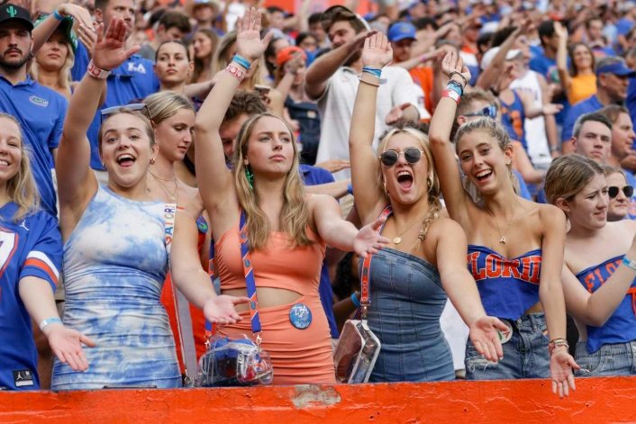 college football fans chanting