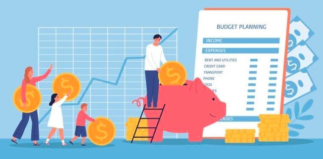 county budget planning illustration