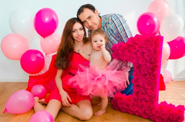 family celebration moms babies