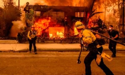 house fire scene