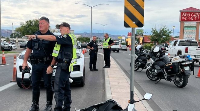 police scene Grand Junction