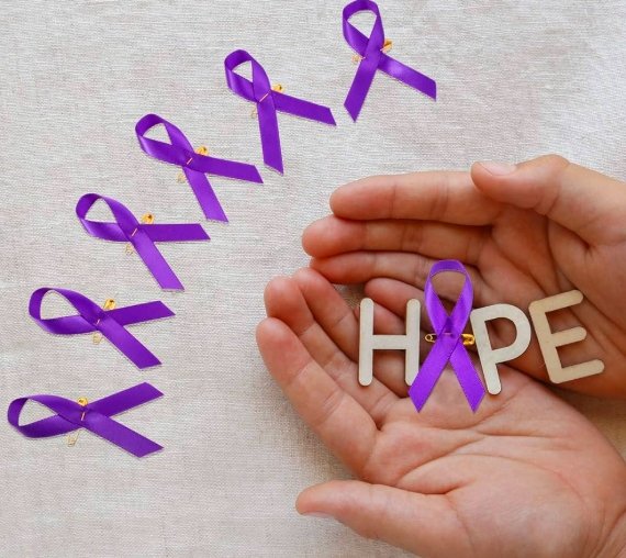 purple ribbon awareness