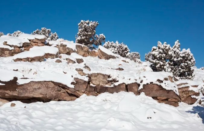 western colorado winter landscape