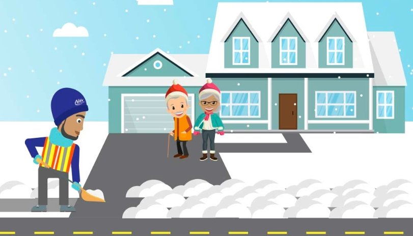 winter home safety illustration
