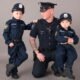 young boy police uniform