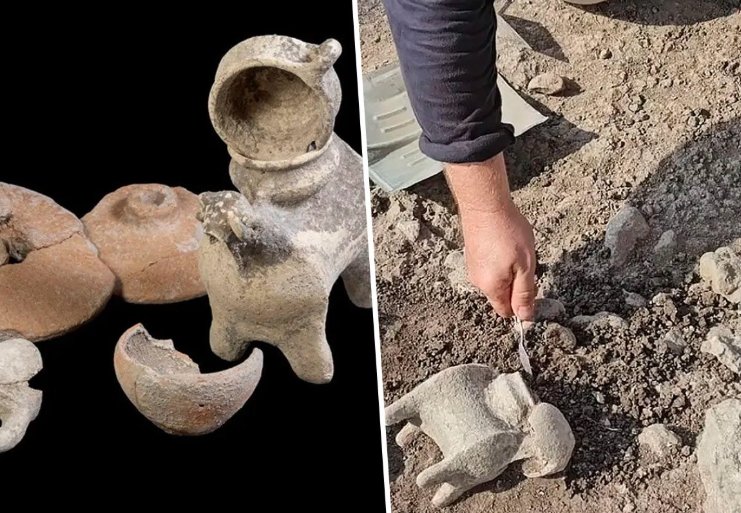 Ancient Ram Teapot Found Near Armageddon