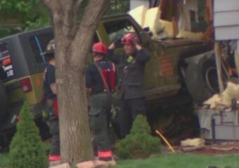 Car Crashes Into Grand Junction Home, Severs Gas Line