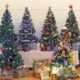 Christmas trees festival display