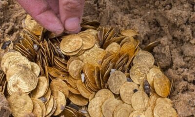 ancient gold coins temple discovery