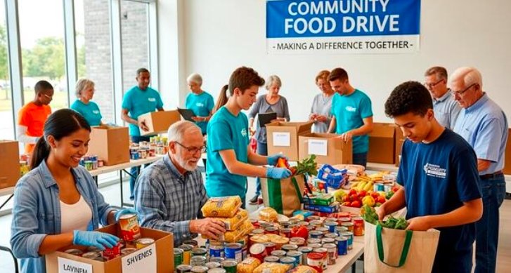 community food drive event