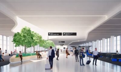 modern airport terminal interior