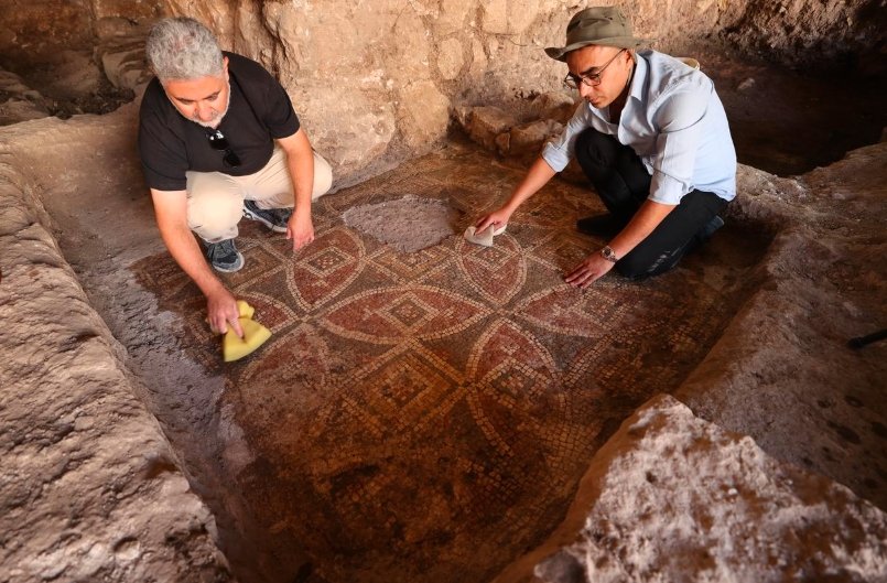 1,500-Year-Old Byzantine Mosaic Unearthed in Turkish Mill