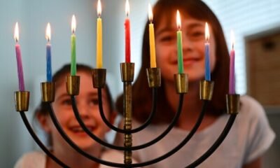 Chanukah menorah lighting