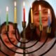 Chanukah menorah lighting