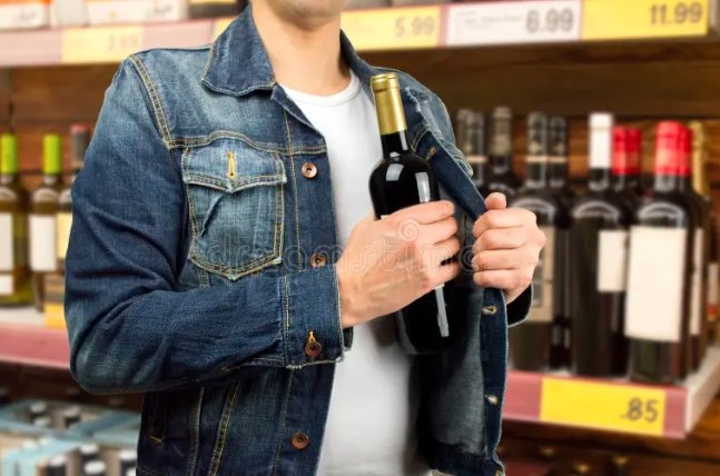 Man Steals Liquor in Pants