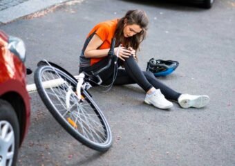 bicycle accident scene