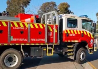 fire truck in rural area