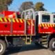 fire truck in rural area