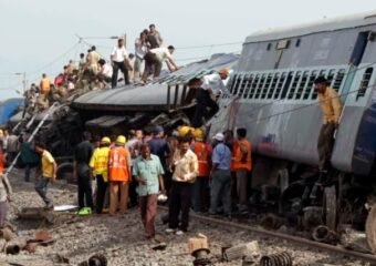 train derailment scene