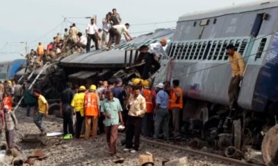 train derailment scene