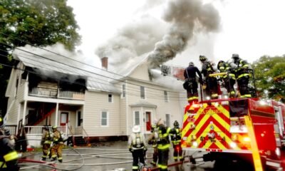 Firefighters Battle Northeast House Blaze