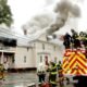 Firefighters Battle Northeast House Blaze