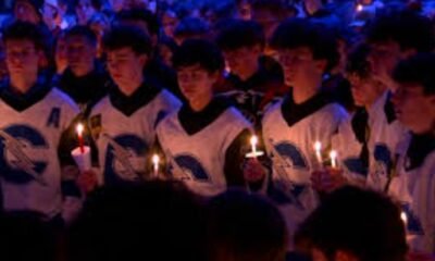 Honors Hockey Captain Adlee Scheerer at Vigil