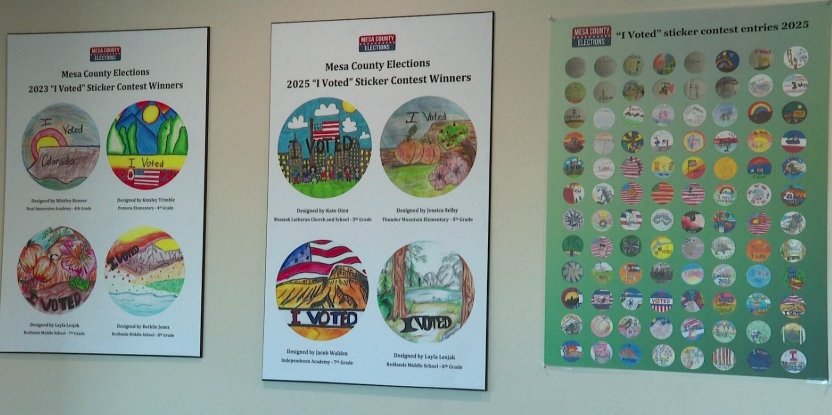 Mesa County Names I Voted Sticker Winners