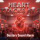 A viral, hyper-realistic YouTube thumbnail with a dramatic red medical atmosphere. The background is a packed hospital gymnasium filled with heart health fair booths, red balloons, and worried young faces blurred in motion with intense crimson emergency lighting. The composition uses a low dramatic angle to focus on the main subject: a glowing red human heart made of cracked glass floating above the crowd. The image features massive 3D typography with strict hierarchy: The Primary Text reads exactly: 'HEART ATTACKS AT 20'. This text is massive, the largest element in the frame, rendered in shattered chrome with pulsing red veins running through the letters like a high-budget 3D render. The Secondary Text reads exactly: 'Doctors Sound Alarm'. This text is significantly smaller, positioned below the main text with thick white glow border and electric blue outline sticker style. Make sure text 2 is always different theme, style, effect and border compared to text 1. There is absolutely NO other text, numbers, watermarks, or subtitles in this image other than these two specific lines. 8k, Unreal Engine 5, cinematic render