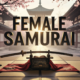 A viral, hyper-realistic YouTube thumbnail with a traditional Japanese aesthetic atmosphere. The background is a misty Japanese temple courtyard during golden hour with cherry blossoms falling and dramatic volumetric lighting casting shadows across tatami mats and shoji screens. The composition uses a low angle cinematic shot to focus on the main subject: an ornate katana sword resting on a detailed armor stand with silk fabric draped elegantly, surrounded by traditional Japanese art scrolls and calligraphy brushes. The image features massive 3D typography with strict hierarchy: The Primary Text reads exactly: 'FEMALE SAMURAI'. This text is massive, the largest element in the frame, rendered in polished steel with cherry blossom petal particles and traditional Japanese gold leaf accents to look like a high-budget 3D render. The Secondary Text reads exactly: 'HALF OF JAPAN'. This text is significantly smaller, positioned below the main text. It features a thick, distinct red and white border/outline (sticker style) with traditional Japanese wave pattern texture to contrast against the background. Make sure text 2 is always different theme, style, effect and border compared to text 1. The text materials correspond to the story's concept. Crucial Instruction: There is absolutely NO other text, numbers, watermarks, or subtitles in this image other than these two specific lines. 8k, Unreal Engine 5, cinematic render.