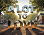A viral, hyper-realistic YouTube thumbnail with a gritty urban-renewal atmosphere. The background is a tree-lined Fort Wayne street at golden hour with vacant lots transforming into brand-new affordable homes under construction, warm sunlight cutting through mature oaks. The composition uses a dramatic low-angle shot to focus on the main subject: a gleaming oversized house key made of polished chrome floating above a dirt lot with fresh foundation poured. The image features massive 3D typography with strict hierarchy: The Primary Text reads exactly: 'A LOT TO LOVE'. This text is massive, the largest element in the frame, rendered in shiny chrome with realistic reflections to look like a high-budget 3D render. The Secondary Text reads exactly: 'PHASE 2 NOW OPEN'. This text is significantly smaller, positioned below the main text with a bold red sticker-style outline and slight drop shadow to pop against the sky. The text materials correspond to the story's concept. Crucial Instruction: There is absolutely NO other text, numbers, watermarks, or subtitles in this image other than these two specific lines. 8k, Unreal Engine 5, cinematic render