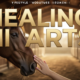 A viral, hyper-realistic YouTube thumbnail with a Lifestyle atmosphere. The background is a soft-focus wooden stable interior with Warm Sunlight filtering through dust motes. The composition uses a Macro Shot to focus on the main subject: a detailed close-up of a horse's gentle eye and a human hand resting on its nose. The image features massive 3D typography with strict hierarchy: The Primary Text reads exactly: 'HEALING HEARTS'. This text is massive, the largest element in the frame, rendered in Soft Gold Metal to look like a high-budget 3D render. The Secondary Text reads exactly: 'Grand Valley'. This text is significantly smaller, positioned below or next to the main text. It features a thick, distinct color border/outline (sticker style) to contrast against the background. Make sure text 2 is always different theme, style, effect and border compared to text 1. The text materials correspond to the story's concept. Crucial Instruction: There is absolutely NO other text, numbers, watermarks, or subtitles in this image other than these two specific lines. 8k, Unreal Engine 5, cinematic render
