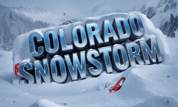 A viral, hyper-realistic YouTube thumbnail with a dramatic winter storm atmosphere. The background is a blinding whiteout blizzard raging across Colorado's San Juan Mountains with heavy snow blowing sideways. The composition uses a low-angle cinematic shot to focus on the main subject: a massive cracked avalanche warning sign buried halfway in deep snow. The image features massive 3D typography with strict hierarchy: The Primary Text reads exactly: 'COLORADO SNOWSTORM'. This text is massive, the largest element in the frame, rendered in icy blue chrome with frost and snow accumulation to look like a high-budget 3D render. The Secondary Text reads exactly: 'AVALANCHE WARNING!'. This text is significantly smaller, positioned below the main text. It features a thick, glowing red border/outline (sticker style) to contrast against the background. Make sure text 2 is always different theme, style, effect and border compared to text 1. The text materials correspond to the story's concept. Crucial Instruction: There is absolutely NO other text, numbers, watermarks, or subtitles in this image other than these two specific lines. 8k, Unreal Engine 5, cinematic render