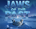 A viral, hyper-realistic YouTube thumbnail with a mysterious ancient archaeology atmosphere. The background is a frozen Siberian plateau at twilight with faint northern lights and wind-blown snow. The composition uses a dramatic low-angle macro shot to focus on the main subject: an ancient human jawbone emerging from blue permafrost ice with two precise drill holes threaded by dark horse tendon. The image features massive 3D typography with strict hierarchy: The Primary Text reads exactly: 'JAWS OF THE PAST'. This text is massive, the largest element in the frame, rendered in frozen ice-blue chrome with cracking ice texture to look like a high-budget 3D render. The Secondary Text reads exactly: '2500 Years Ago'. This text is significantly smaller, positioned below the main text. It features a thick, glowing orange border/outline (ember style) to contrast against the cold background. Make sure text 2 is always different theme, style, effect and border compared to text 1. The text materials correspond to the story's concept. Crucial Instruction: There is absolutely NO other text, numbers, watermarks, or subtitles in this image other than these two specific lines. 8k, Unreal Engine 5, cinematic render