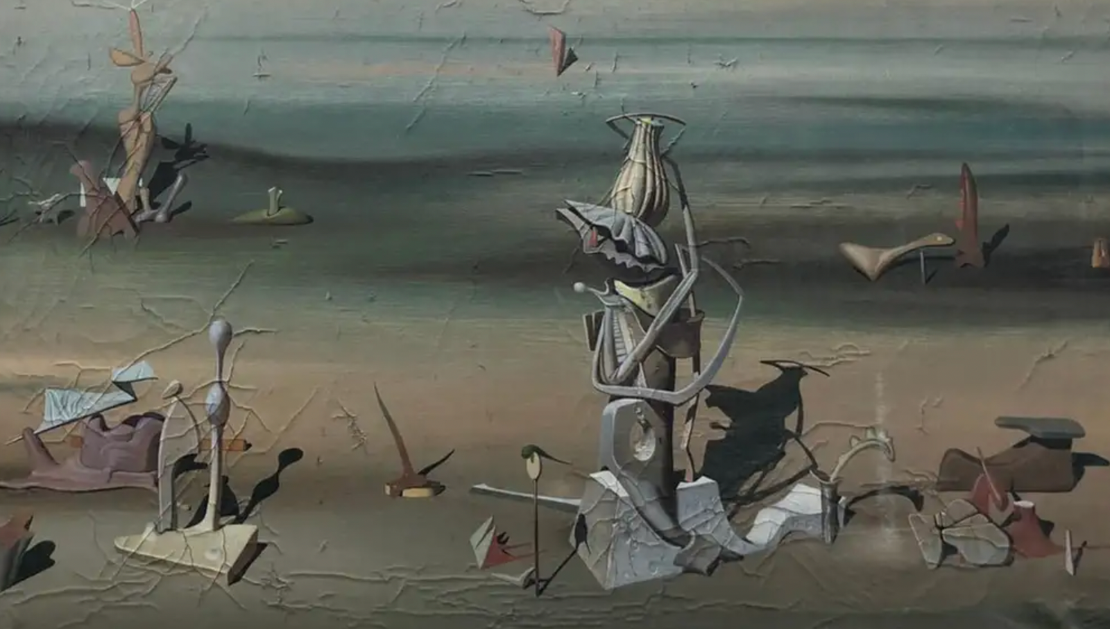 yves tanguy painting rescued from airport dumpster