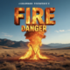 A viral, hyper-realistic YouTube thumbnail with a dramatic wildfire vibe atmosphere. The background is a bone-dry Colorado western slope landscape with dead brown grass and distant mountains under a clear blue sky with intense golden hour lighting. The composition uses a dramatic low angle to focus on the main subject: a massive glowing orange flame shaped like the state of Colorado rising from the ground. Image size should be 3:2. The image features massive 3D typography with strict hierarchy: The Primary Text reads exactly: 'FIRE DANGER'. This text is massive, the largest element in the frame, rendered in blazing molten metal with real flames and sparks to look like a high-budget 3D render. The Secondary Text reads exactly: 'Winds to 30 mph Tuesday'. This text is significantly smaller, positioned below the main text. It features a thick, bright red border/outline (sticker style) to contrast against the background. Make sure text 2 is always different theme, style, effect and border compared to text 1. The text materials correspond to the story's concept. Crucial Instruction: There is absolutely NO other text, numbers, watermarks, or subtitles in this image other than these two specific lines. 8k, Unreal Engine 5, cinematic render.