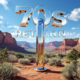 A viral, hyper-realistic YouTube thumbnail with a bright sunny spring vibe atmosphere. The background is a sweeping panoramic view of the Colorado National Monument with red rock canyons glowing under crystal-clear blue sky and fresh green sagebrush in the foreground. The composition uses a dramatic low-angle shot looking up toward the monument to focus on the main subject: a large, polished chrome thermometer rising from the desert floor showing the mercury climbing fast. Image size should be 3:2. The image features massive 3D typography with strict hierarchy: The Primary Text reads exactly: '70s RETURN'. This text is massive, the largest element in the frame, rendered in molten liquid gold with real-time heat distortion effect to look like a high-budget 3D render. The Secondary Text reads exactly: 'Cool Wednesday Only'. This text is significantly smaller, positioned below the main text. It features a thick icy-blue glowing border with frost particles to contrast against the warm background. Make sure text 2 is always different theme, style, effect and border compared to text 1. The text materials correspond to the story's concept. Crucial Instruction: There is absolutely NO other text, numbers, watermarks, or subtitles in this image other than these two specific lines. 8k, Unreal Engine 5, cinematic render.
