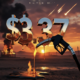 A viral, hyper-realistic YouTube thumbnail with a dramatic war-torn desert atmosphere. The background is a burning oil field at dusk with black smoke billowing into an orange sky and distant missile trails. The composition uses a low-angle cinematic shot to focus on the main subject: a close-up gas pump nozzle dripping fuel with flames reflecting in the chrome. Image size should be 3:2. The image features massive 3D typography with strict hierarchy: The Primary Text reads exactly: '$3.37'. This text is massive, the largest element in the frame, rendered in molten liquid metal with glowing embers and dripping effect to look like a high-budget 3D render. The Secondary Text reads exactly: 'Mesa County Surge'. This text is significantly smaller, positioned below the main text. It features a thick, neon-red glowing border/outline (sticker style) to contrast against the background. Make sure text 2 is always different theme, style, effect and border compared to text 1. The text materials correspond to the story's concept. Crucial Instruction: There is absolutely NO other text, numbers, watermarks, or subtitles in this image other than these two specific lines. 8k, Unreal Engine 5, cinematic render