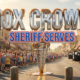 A viral, hyper-realistic YouTube thumbnail with a warm, small-town American summer atmosphere. The background is a sunny Grand Junction street packed with smiling families in line that stretches out of frame, American flags waving, patrol SUVs with open doors in the distance under golden afternoon light. The composition uses a wide, slightly low angle to show the massive crowd and energy. The main subject is a giant, shiny chrome ice cream cone dripping with melted toffee, positioned center frame as the hero object. Image size should be 3:2. The image features massive 3D typography with strict hierarchy: The Primary Text reads exactly: '10X CROWD'. This text is massive, the largest element in the frame, rendered in polished chrome with caramel drip effects to look like a high-budget 3D render. The Secondary Text reads exactly: 'SHERIFF SERVES'. This text is significantly smaller, positioned below the main text with a thick red-white-and-blue sticker-style border to pop against the background. 8k, Unreal Engine 5, cinematic render.